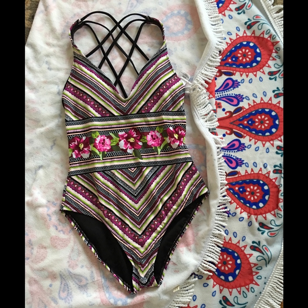 ❤️gorgeous colorful one pice swimsuit